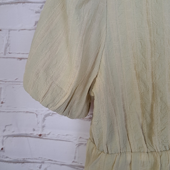 OAK + FORT Tie Front Crop Top  size M - Picture 3 of 8